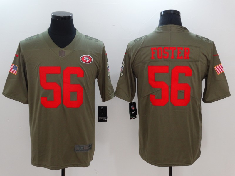 Men's San Francisco 49ers Ruben Foster #56 Brown Jersey